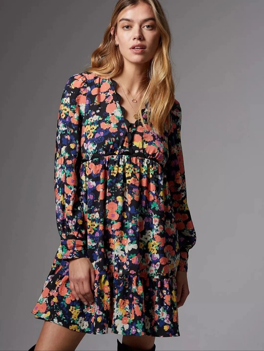 Maeve Anthropologie A+ Piper Floral Mini Dress